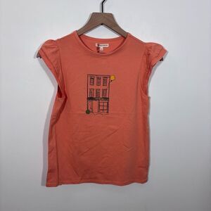 The Sunday Collective Ruffle Sleeve Top Sunbaked NEW with tags Size 12-13